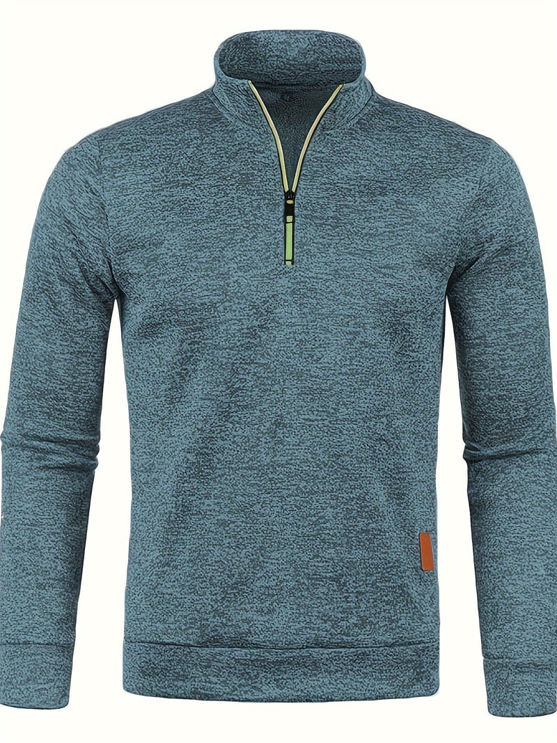 Heren Pullover met Halsrits voor Herfst & Winter – Matteo
