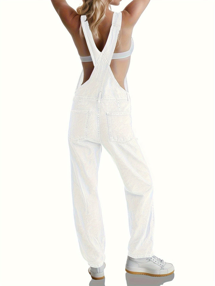 Stijlvolle dames denim jumpsuit voor elke dag - CityEase