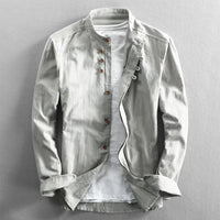 Stylish men's casual shirt with button closure - Benno