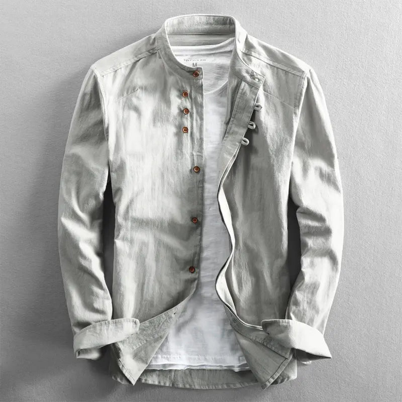 Stylish men's casual shirt with button closure - Benno
