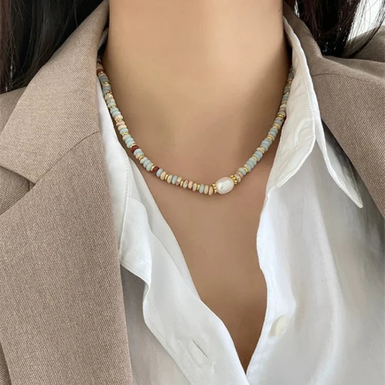Colorful Natural Stone Jewelry Set - Elena