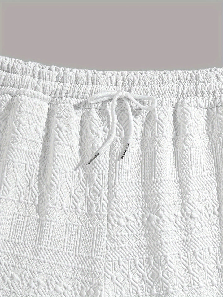 Summer Shorts Men's Basic Look with Drawstring Pocket Comfort - Finn