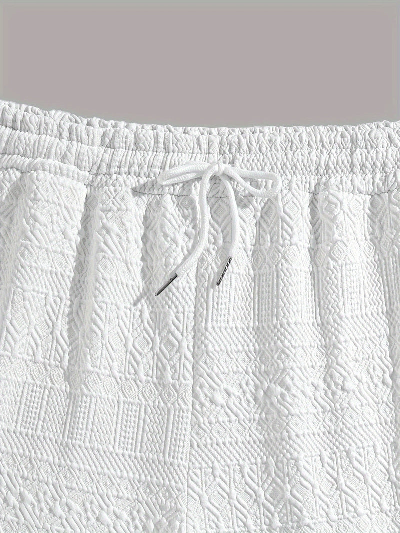 Summer Shorts Men's Basic Look with Drawstring Pocket Comfort - Finn
