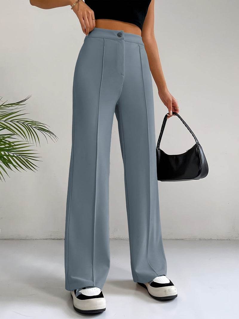 Trendy High-Waisted Pleated Women's Pants - Emilia