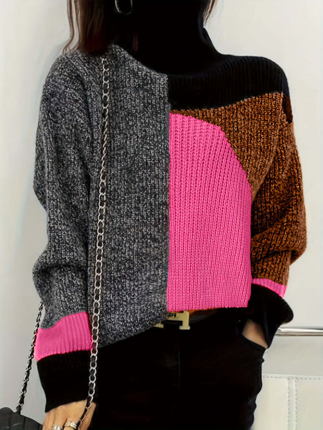 Warm Sweater with Collar - Lorena