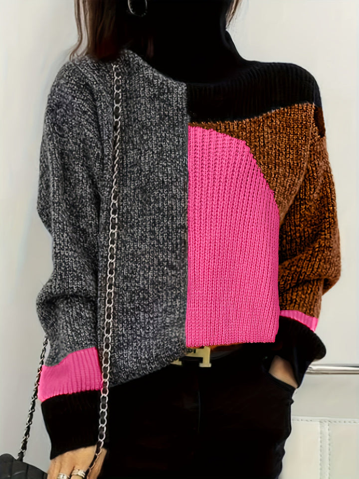Warm Sweater with Collar - Lorena
