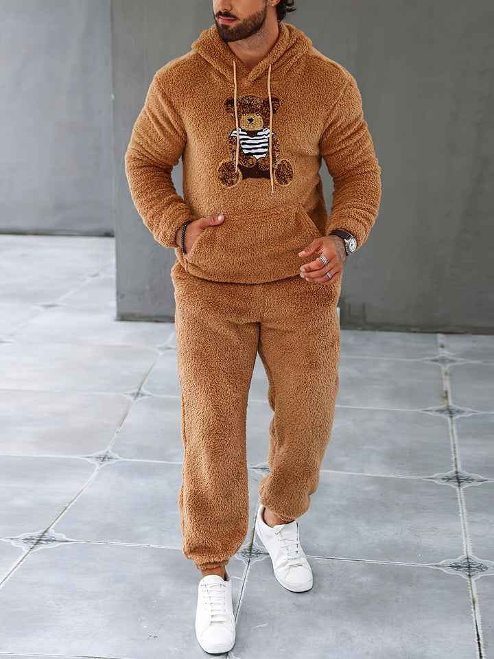 Fuzzy Fleece Two-Piece Outfit Set - Logan