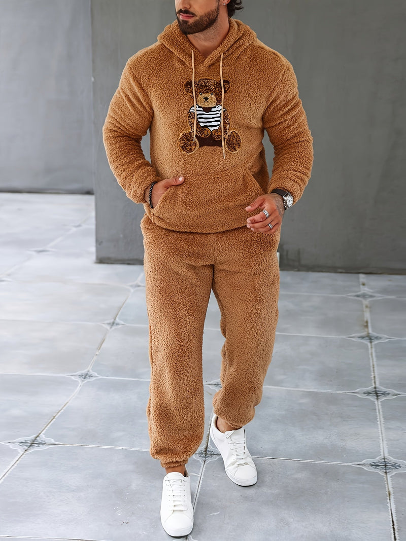 Fuzzy Fleece Two-Piece Outfit Set - Logan