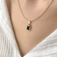 Vintage Gemstone Necklace - Celeste