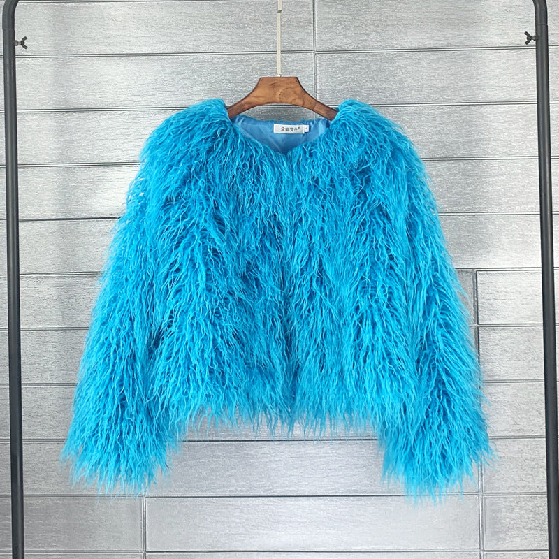 Stylish Women's Faux Fur Coat – Soraya