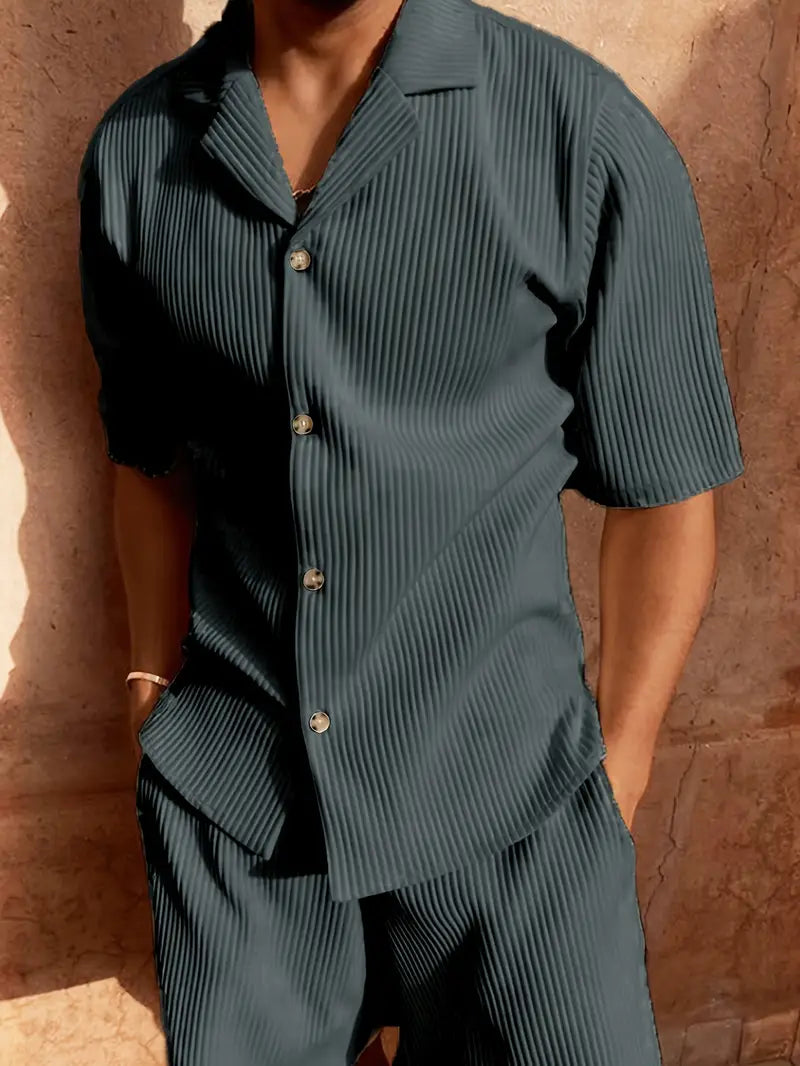 Trendy Men's Corduroy Summer Set – Mauro