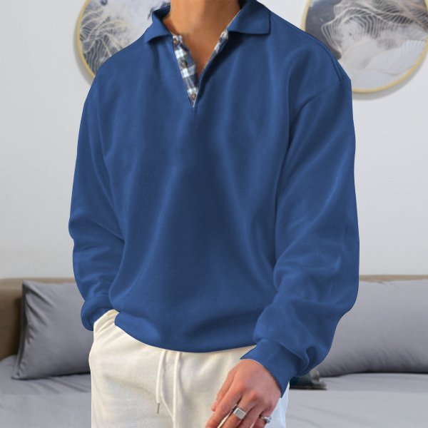 Casual Men's Polo Sweater - Oliver