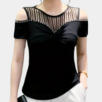Trendy Cold-Shoulder Top for Women - Fenna