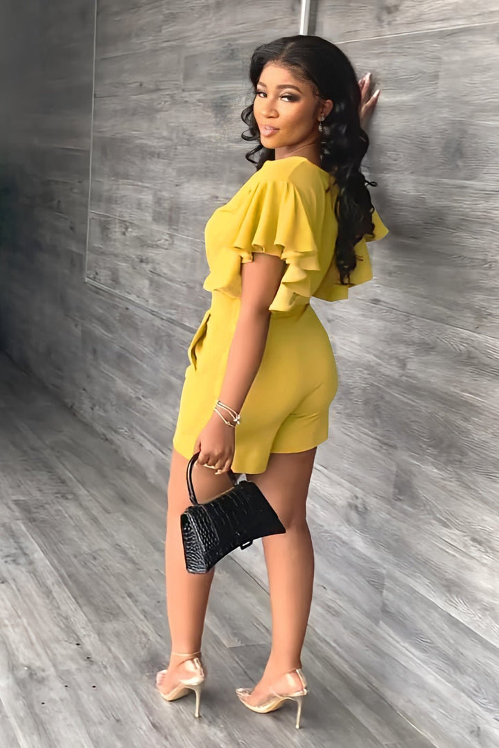 Trendy summer set with pleated design - Marlene