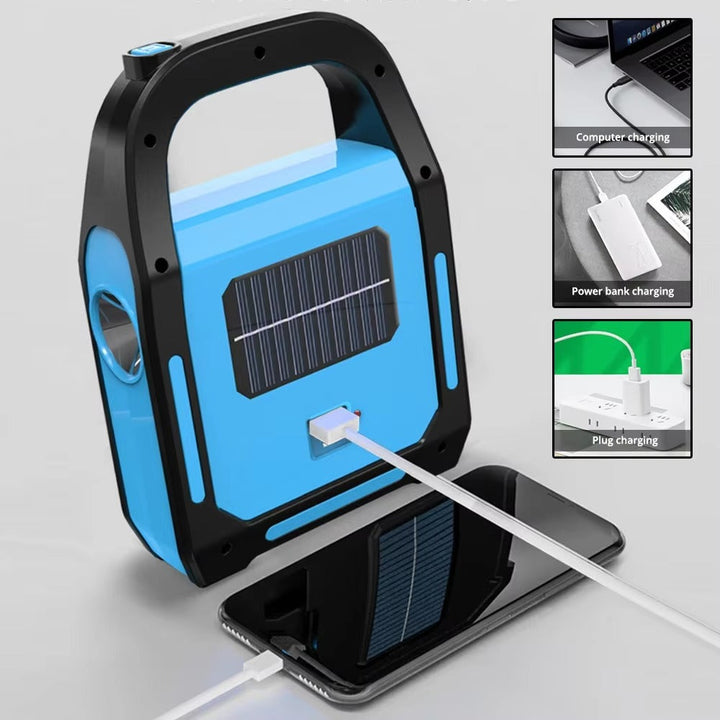 Rechargeable USB Camping Lantern with Power Bank - SolarGlow