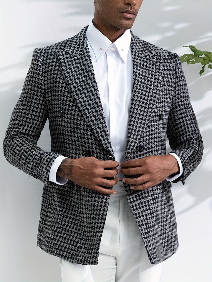 Stylish Checked Men's Blazer - Oliver