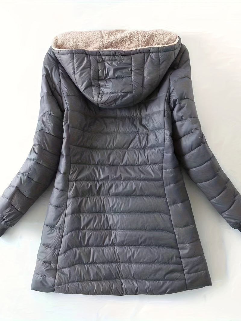 Fleece Gevoerde Damesjas met Ritssluiting - Eliza