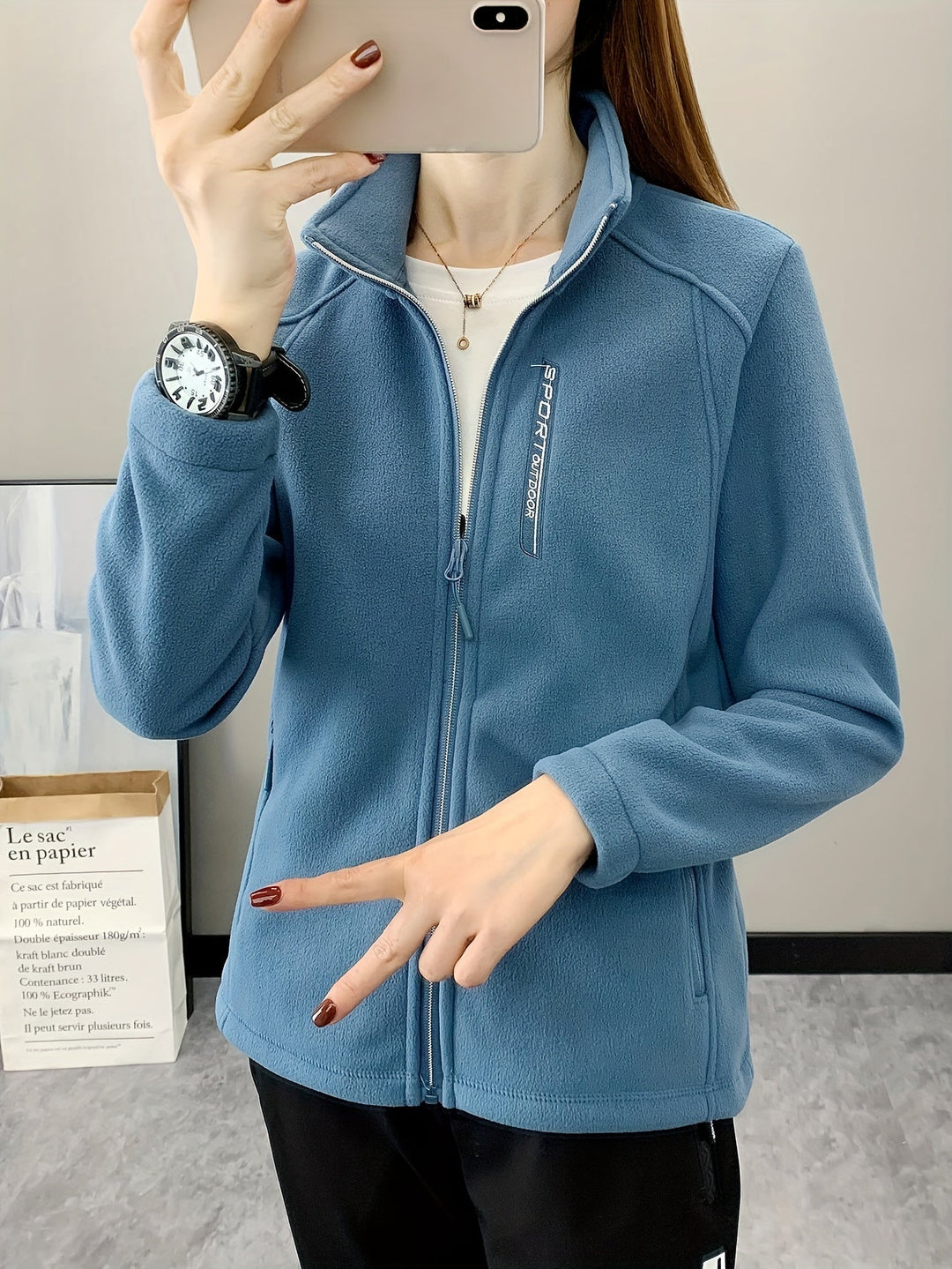Ademende Fleece Jas - Aurora