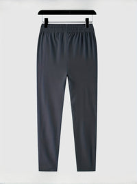 Solid Jogging Pants with Zipper Details - Milan