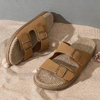 Stylish men's summer sandals with adjustable straps - GripStep