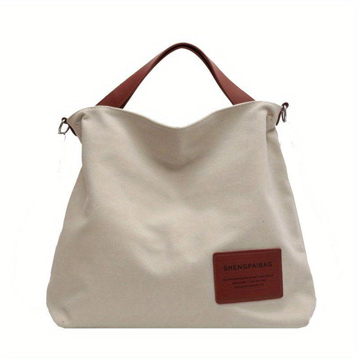 Stylish Canvas Shoulder Bag - Sienna