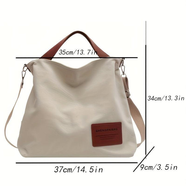 Stylish Canvas Shoulder Bag - Sienna