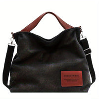 Stylish Canvas Shoulder Bag - Sienna