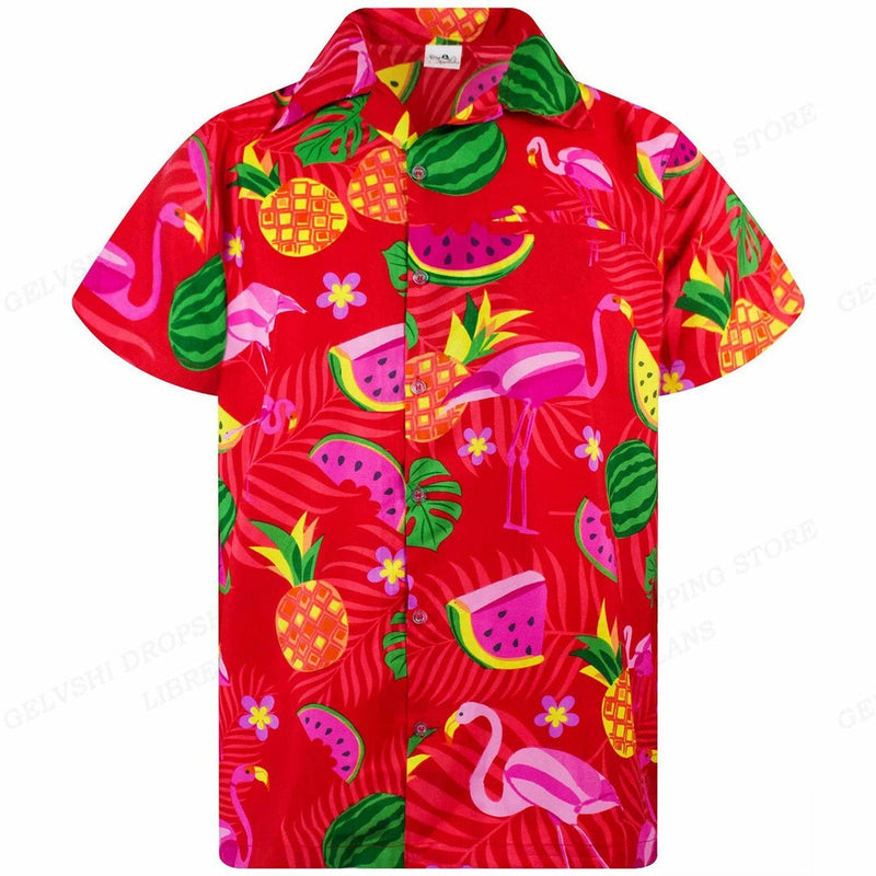 Tropical 3D Flamingo Shirt – Kai