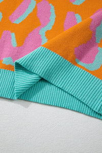 Damestrui Met Colorblock Luipaardprint En Ronde Hals – Liora