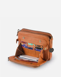 Leren Crossbody Schoudertas - PremierSatchel