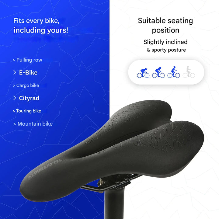 Ergonomiczne siodełko rowerowe z pianką memory – SaddlePeak AirRide
