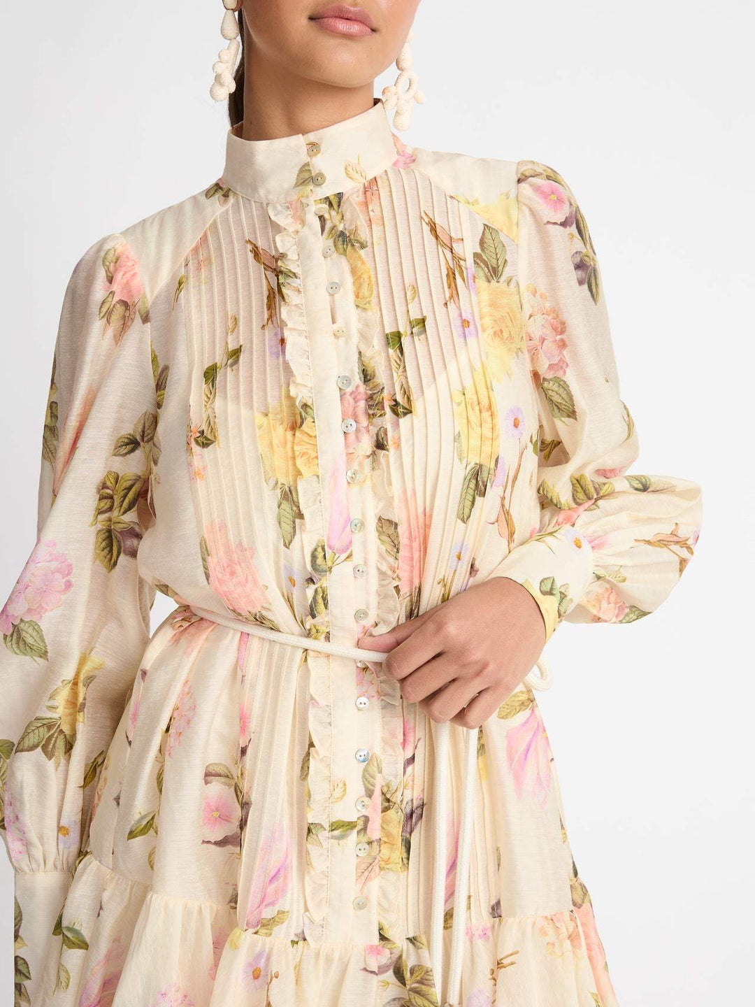Mini Shirt Dress with Lace Trim – Sylvie