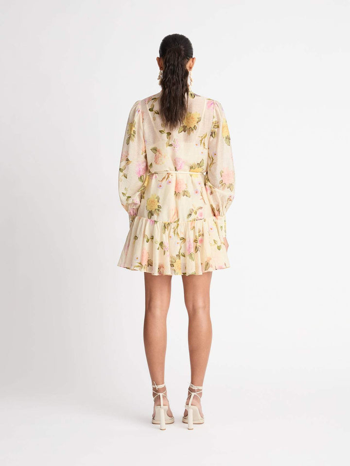 Mini Shirt Dress with Lace Trim – Sylvie