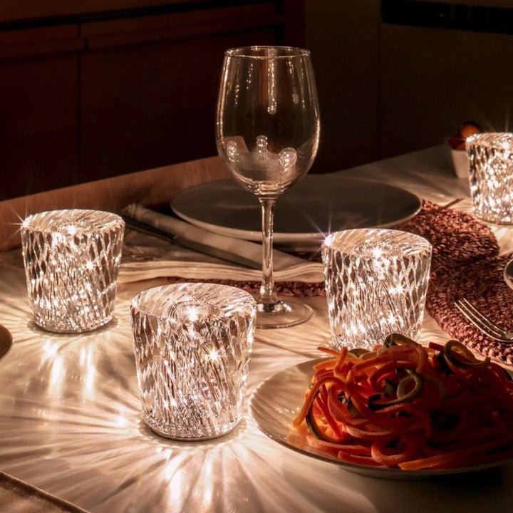 Luxury Rechargeable Diamond Crystal Table Lamp - Lumière Diamant