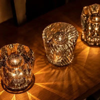 Luxury Rechargeable Diamond Crystal Table Lamp - Lumière Diamant