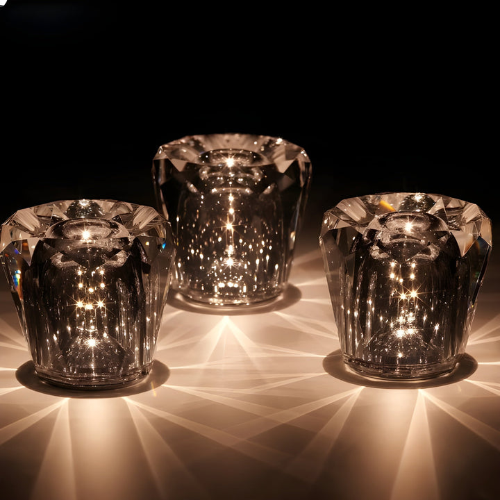 Luxury Rechargeable Diamond Crystal Table Lamp - Lumière Diamant