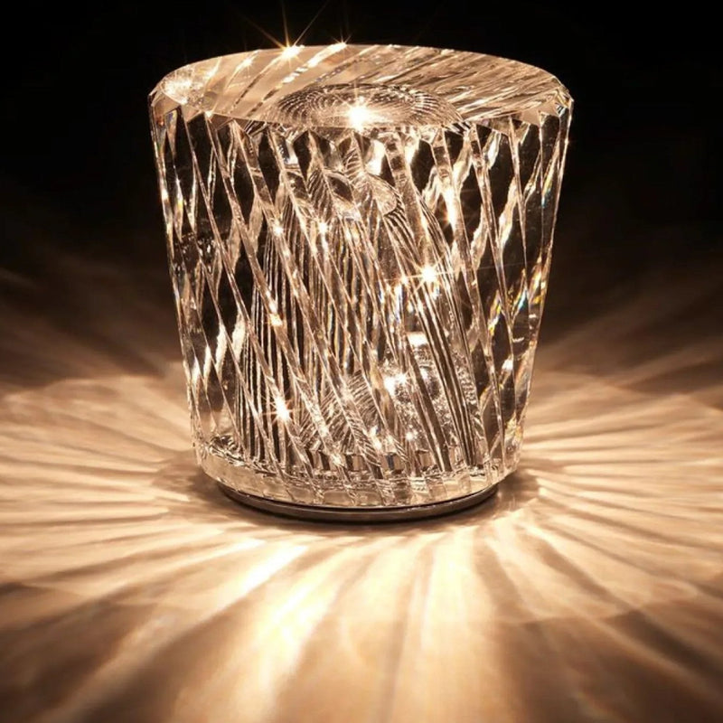 Luxury Rechargeable Diamond Crystal Table Lamp - Lumière Diamant