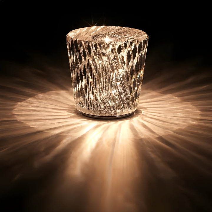 Luxury Rechargeable Diamond Crystal Table Lamp - Lumière Diamant