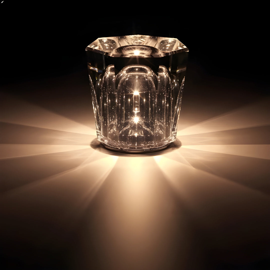 Luxury Rechargeable Diamond Crystal Table Lamp - Lumière Diamant