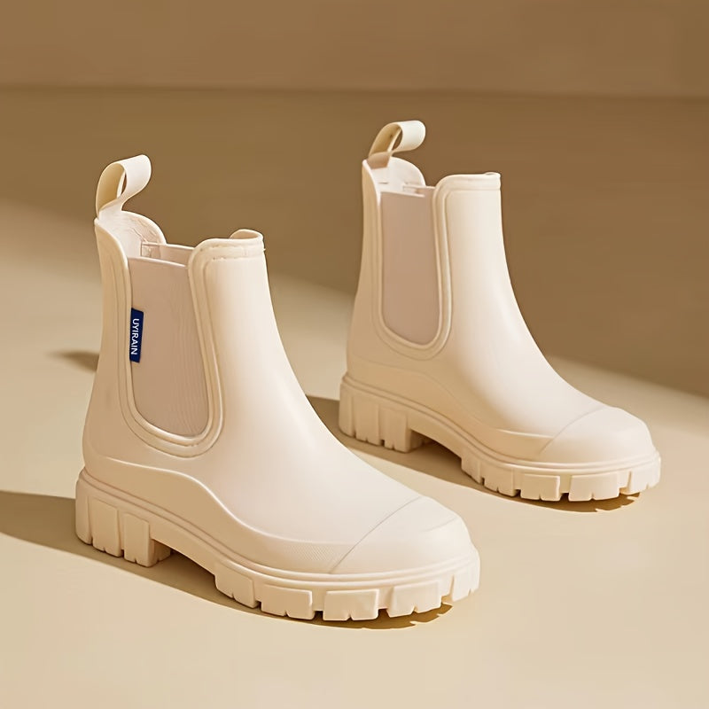 Women's Mid-Calf Waterproof Rain Boots with Non-Slip Sole – Selora