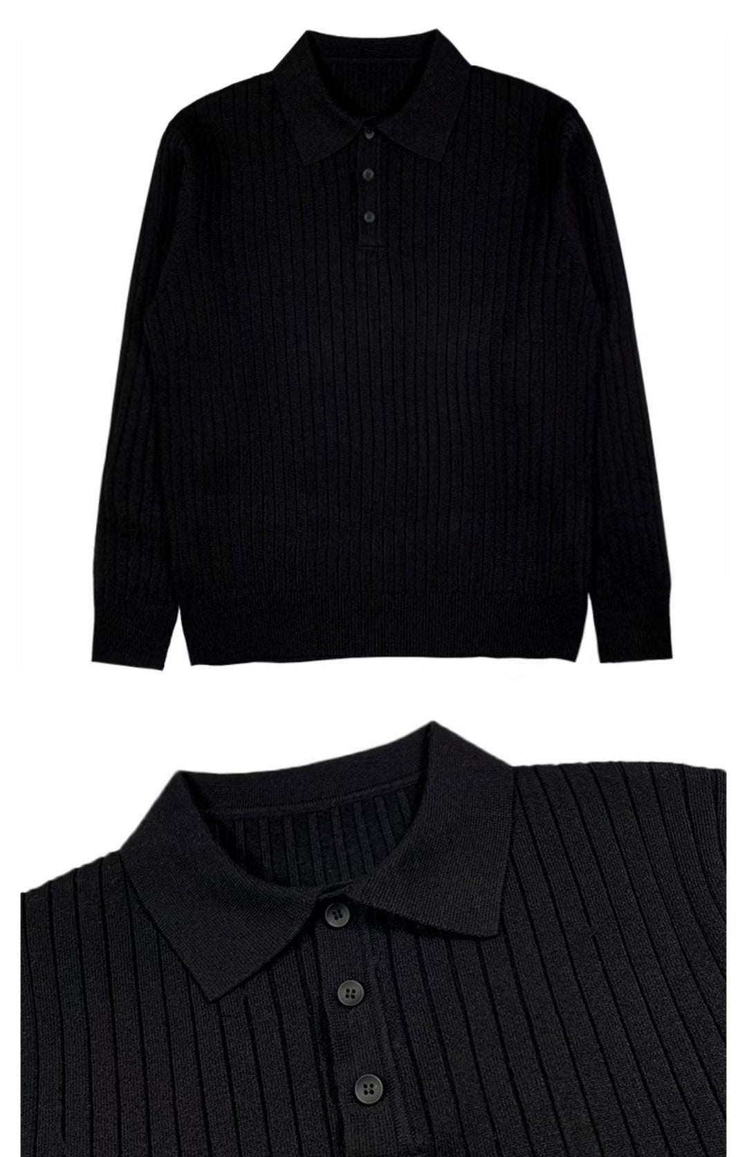 Trendy Men's Autumn Polo Sweater - Oliver