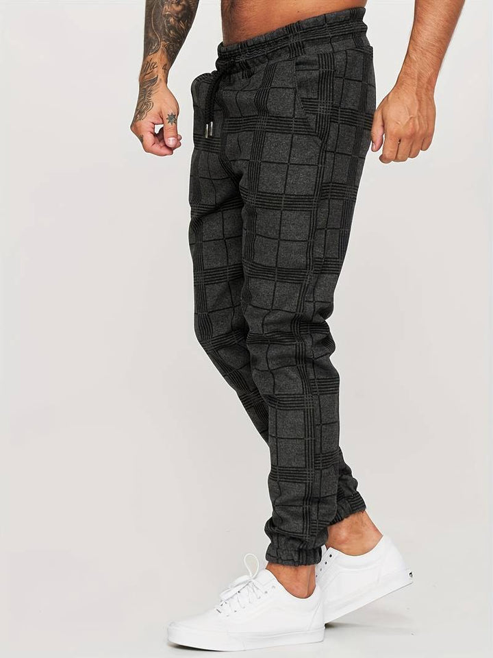 Geruite Heren Joggingbroek - Elian