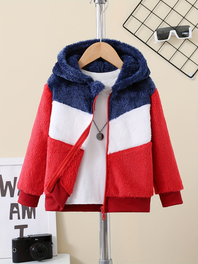 Blijf Warm in Stijl – Zafie Fleece Capuchonjack met Rits voor Kids