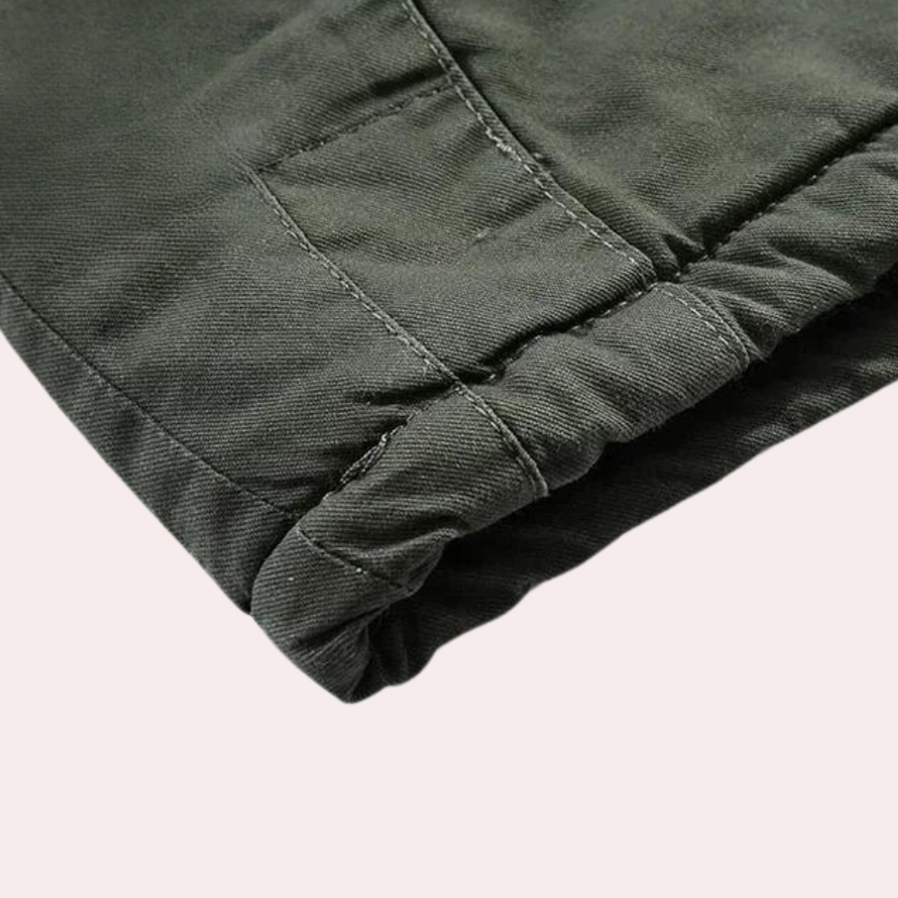 Lined Men's Winter Jacket with Warm Hood - Logan