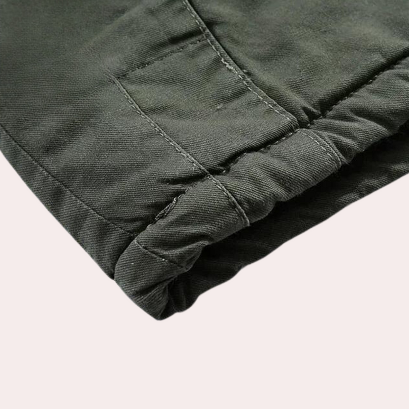 Lined Men's Winter Jacket with Warm Hood - Logan
