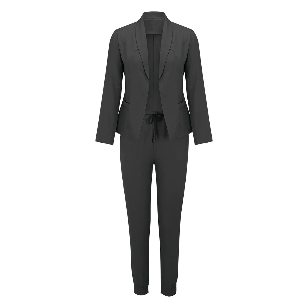 Casual Tweedelige Set met Strikceintuur – Liora