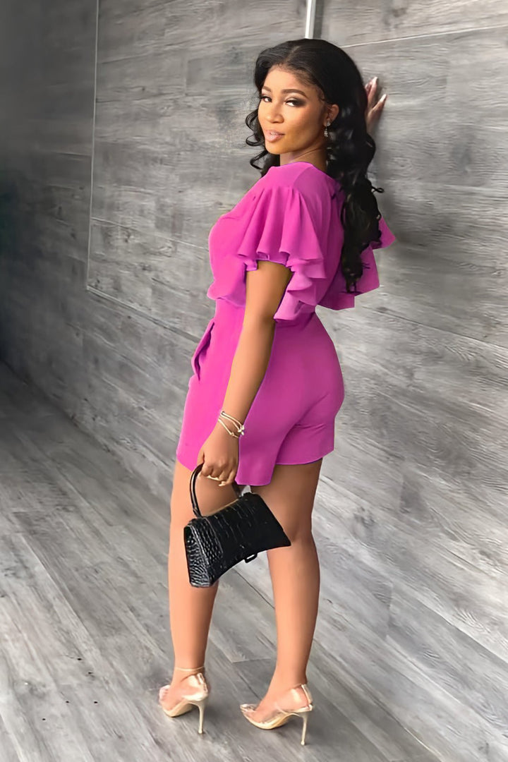 Trendy summer set with pleated design - Marlene