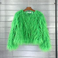 Stylish Women's Faux Fur Coat – Soraya