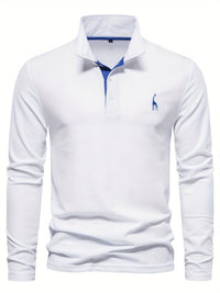 Comfortabele Heren Polo met Lange Mouwen