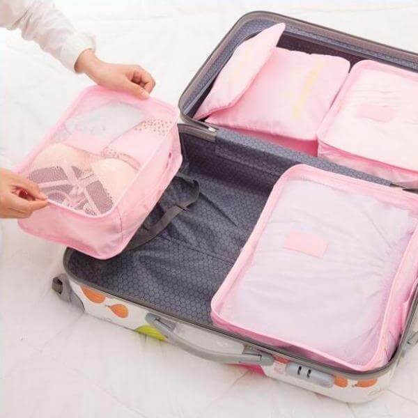 Luggage Packing Organizer Set (2 Pieces) – Space-Saving Travel Storage Bags